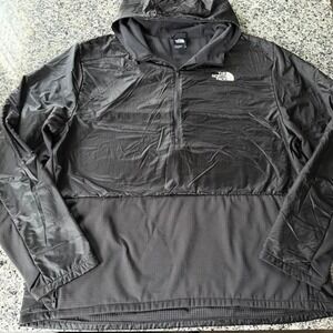 The North Face Black Winter Warm Quarter Wind Running Jacket XL